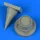 Quickboost MiG-21 NF Fishbed J correct radome for Trumpeter - korrekciós radarburkolat