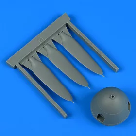 Quickboost Bf 109G propeller for Hasegawa - légcsavar