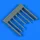 Quickboost P-38F/G Lightning gun barrels var. B for Trumpeter - fegyvercsövek