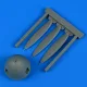 Quickboost Bf 109F-2 propeller for Revell/Hasegawa - légcsavar