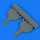 Quickboost Bf 108 undercarriage covers for Eduard - futóműajtók