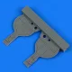 Quickboost Bf 108 undercarriage covers for Eduard - futóműajtók