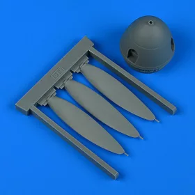 Quickboost Bf 109F-4 propeller for Revell - légcsavar