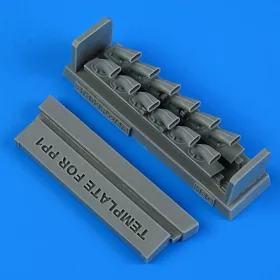 Quickboost Bf 109F-2/4/6 exhaust - kipufogócsonkok