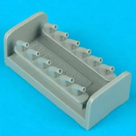   Quickboost P-51D Mustang exhausts-type B für Tamiya Bausatz - kipufogócsonkok