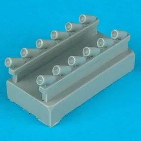   Quickboost Spitfire F Mk. 22/24 exhaust für Eduard und Airfix Bausatz - kipufogócsonkok