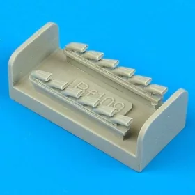   Quickboost Bf 109G/K exhaust für FUJIMI Bausatz - kipufogócsonkok
