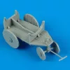 Quickboost German WWII support cart for external fuel tank – dioráma kellék makett