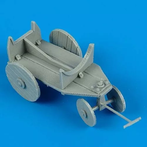 Quickboost German WWII support cart for external fuel tank – dioráma kellék makett