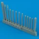 Quickboost B-26 Marauder gun barrels für Revell Bausatz - fegyvercsövek