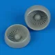Quickboost A-10A Thunderbolt II Correct fan Blades für Italeri Bausatz - korrekciós hajtóműventilátor-lapátok