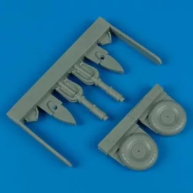   Quickboost Junkers Ju 87 Stuka uncovered wheels für Hasegawa Bausatz - burkolat nélküli kerekek