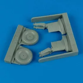   Quickboost Junkers Ju 87 Stuka uncovered wheel II für Hasegawa Bausatz - burkolat nélküli kerekek – II. változat