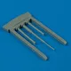Quickboost Ki61-I Hien gun barrels and pitote tube - fegyvercsövek