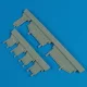 Quickboost Fw Ta 154 undercarriage covers (DRA/REV) - futóműajtók