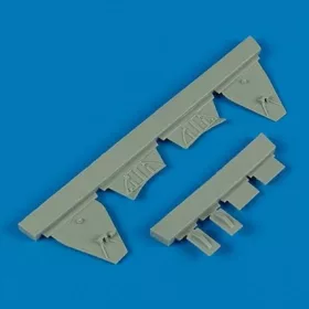   Quickboost J2M3 Raiden undercarriage covers for HAS - futóműajtók, Hasegawa maketthez