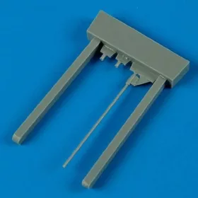   Quickboost Lavochkin La-5 gun barr.&pitot tube(ZVE) - fegyvercsövek és Pitot-cső, Zvezda maketthez