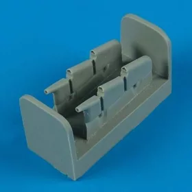  Quickboost Spitfire Mk.I/Ia/IIa exhaust - oval(AIR) - kipufogócsonkok, Airfix maketthez