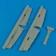 Quickboost F7F Tigercat undercarriage covers f.Ital - futóműajtók, Italeri maketthez
