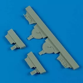   Quickboost A6M5 Zero undercarriage covers f.Hasega. - futóműajtók, Hasegawa maketthez