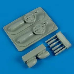   Quickboost P-38F Lightning air intakes &B-33 superc - légbeömlők