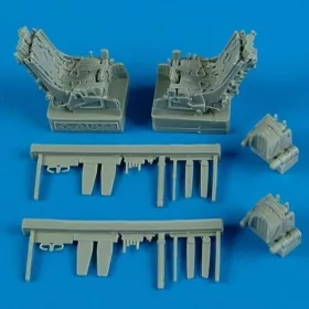   Quickboost Su-27UB ejection seats w.safety belts - katapultülések biztonsági övekkel