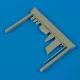 Quickboost A-1 Skyraider antennas for Tamiya - antennák
