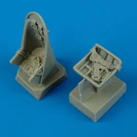   Quickboost Ju 87B Stuka seats w.safety belts f.HASE - ülések biztonsági övekkel, Hasegawa maketthez