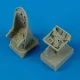 Quickboost Ju 87B Stuka seats w.safety belts f.HASE - ülések biztonsági övekkel, Hasegawa maketthez