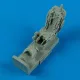 Quickboost MiG-21PFM/MF/BIS/SMT ej. seat w. saf. b. - ülés