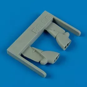   Quickboost OV-10A/B Bronco exhaust for Testor - kipufogócsonkok, Testors maketthez