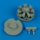 Quickboost TBF/TBM Avenger engine f. ITA/ACA/ACCU - motor, Italeri / Academy / Accurate Miniatures maketthez