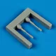 Quickboost Mirage III gun barrels  for EDU/Hobby - fegyvercsövek, Eduard / Hobby maketthez
