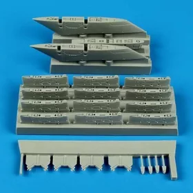  Quickboost A-1 Skyraider pylons for Tamiya - fegyverfelfüggesztő pilonok