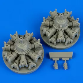   Quickboost A-20 Havoc engines for AMT/ITA - motorok, AMT / Italeri maketthez