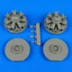 Quickboost B-25 Mitchell engines f. Italeri/ACC.M. - motorok, Italeri / Accurate Miniatures maketthez