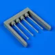 Quickboost A-1 Skyraider gun barrels for Tamiya - fegyvercsövek