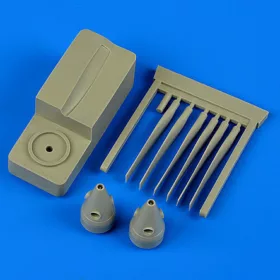   Quickboost OV-1 Mohawk propellers w/tool f. Roden - légcsavarok összeállító sablonnal