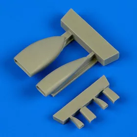 Quickboost OV-1 Mohawk air intakes for Roden - légbeömlők