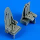 Quickboost Mosquito Mk.IV seats w.safety belts f.Ta - ülések biztonsági övekkel, Tamiya maketthez