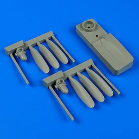   Quickboost PV-1 Ventura propellers w/tool f. Revell - légcsavarok összeállító sablonnal