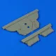Quickboost F-101A/C Voodoo undercarriage cover f.KH - futóműajtók, Kitty Hawk maketthez