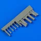 Quickboost F4U-5 Corsair night gun barrels f.HobbyB - fegyvercsövek, HobbyBoss maketthez