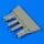 Quickboost F4U-5 Corsair gun barrels with pylons for Hasegawa - fegyvercsövek
