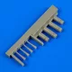 Quickboost F4U-5 Corsair night gun barrels without pylons, for Hasegawa - fegyvercsövek