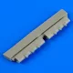Quickboost P-40 Warhawk gun barrels for Hasegawa - fegyvercsövek