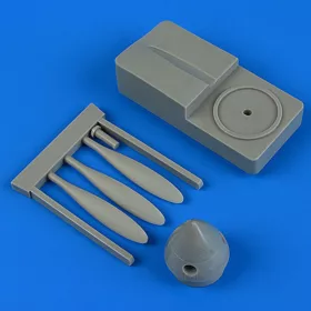   Quickboost MiG-3 propeller w/tool for Trumpeter - légcsavar összeállító sablonnal