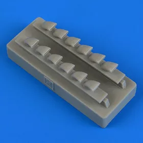 Quickboost Bf 109G exhaust f. Eduard - kipufogócsonkok