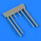 Quickboost Bf 109G-6 gun barrels for Eduard - fegyvercsövek