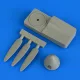 Quickboost Ju 87B Stuka VS-11 propeller w/tool for Airfix - légcsavar összeállító sablonnal